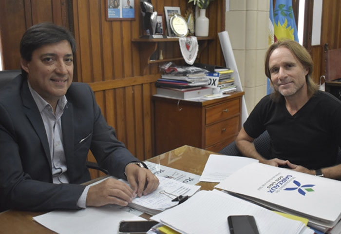 Acerbo se reunió con el referente regional de IOMA