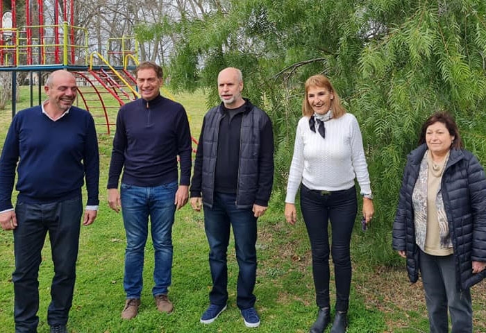 Alomar estuvo con Santilli en Olavarría