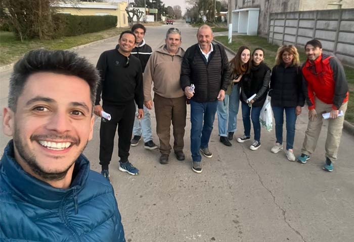 Alomar recorrió la localidad de Pirovano