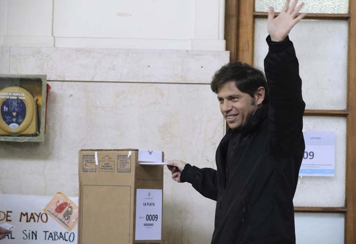 Axel Kicillof votó en La Plata