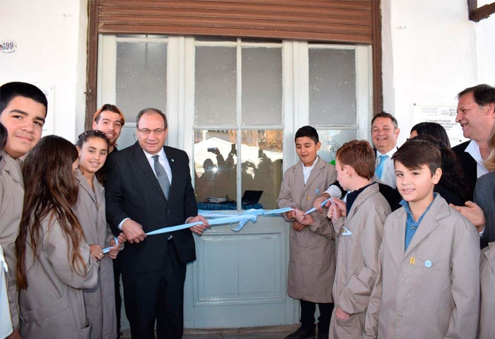 Capra y Cellillo inauguraron la Escuela Técnica