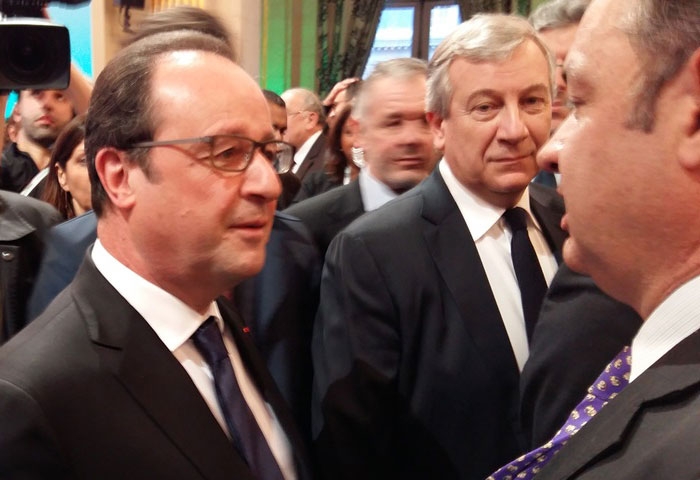 Cellillo estuvo con Hollande en París