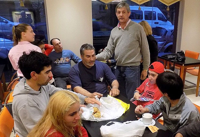 Cortés acompañó a la delegación en Mar del Plata