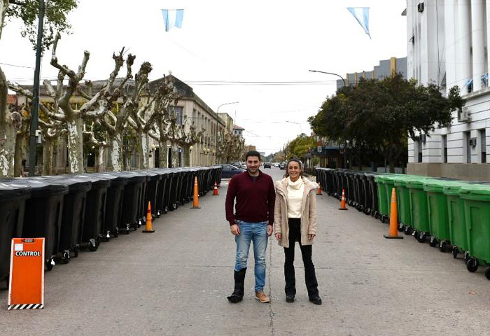 Egüen adquirió 100 contenedores para higiene urbana