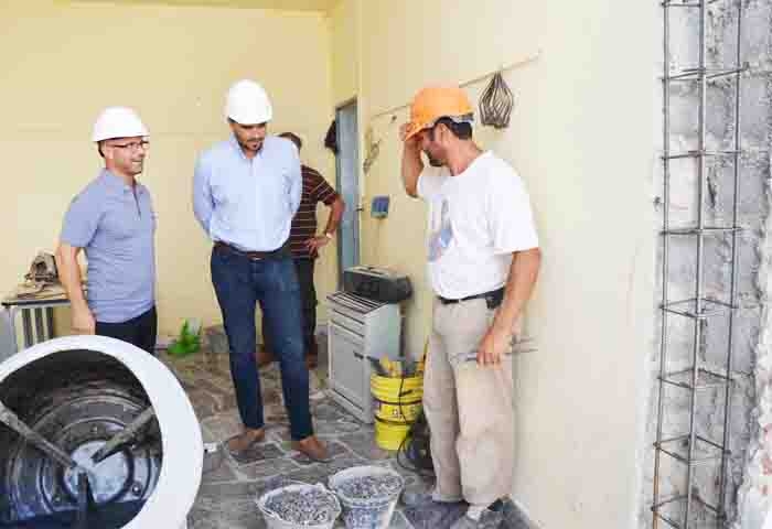 Ezequiel Galli recorrió obras