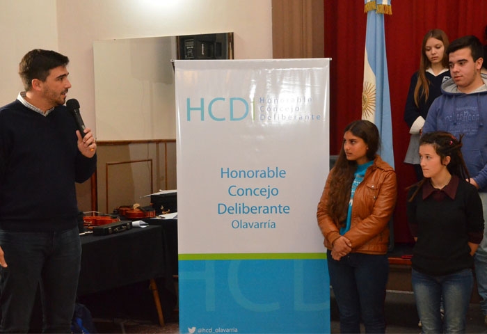 Galli estuvo en la presentación del HCD juvenil