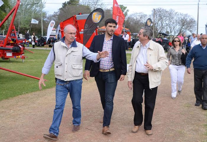 Galli estuvo presente en la Exposición Rural