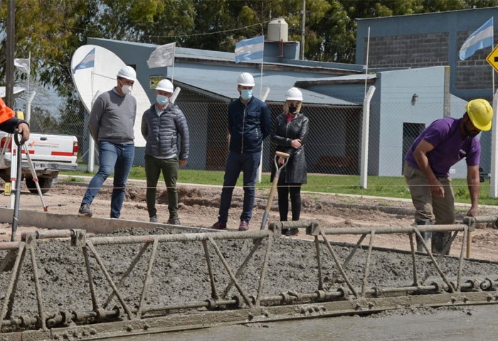 Galli visitó la obra de Av. Ituzaingó