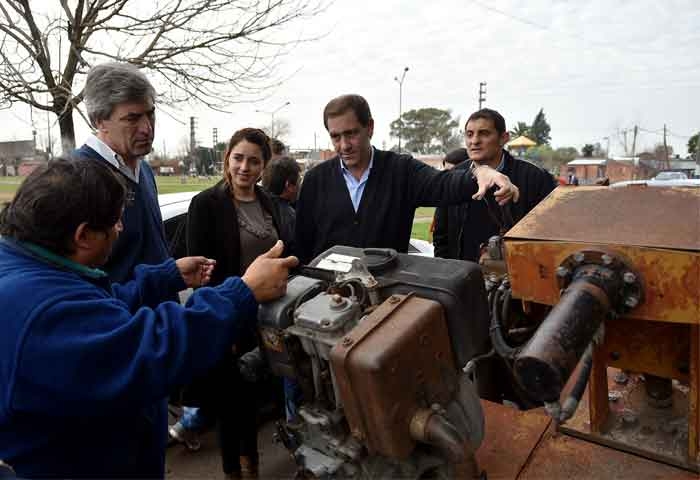 Garro recorrió El Paligüe junto a precandidatos