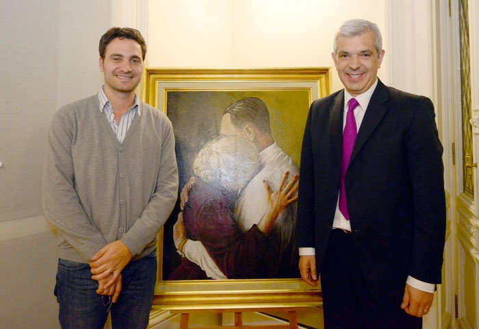 Julián Domínguez recibió a Santiago Cafiero