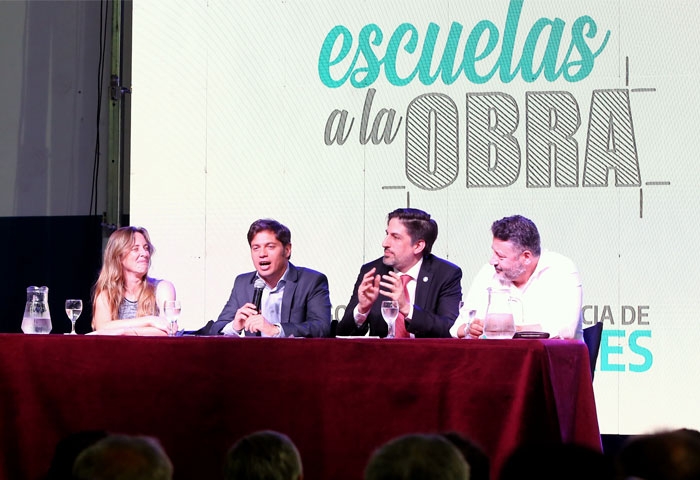 Kicillof presentó el programa Escuelas a la Obra