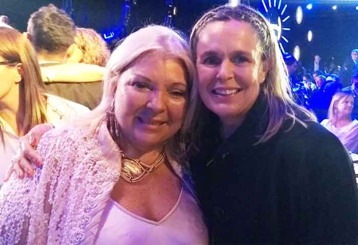 Marichu Goyechea estuvo con Elisa Carrió