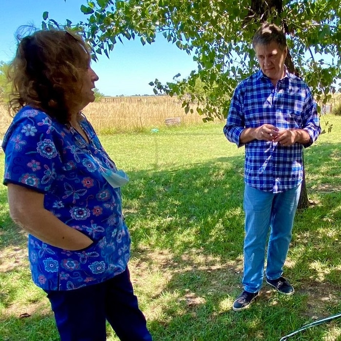 Morán visitó la localidad de Paula