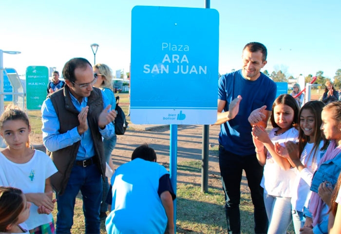 Pisano inauguró la plaza ARA San Juan
