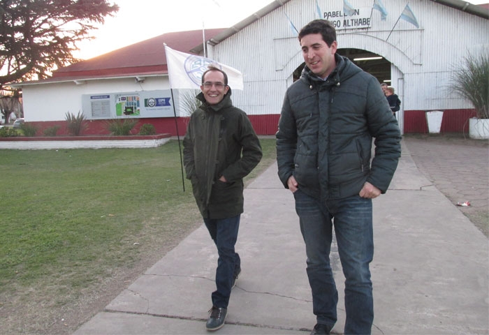 Pisano y Ruiz visitaron la Rural
