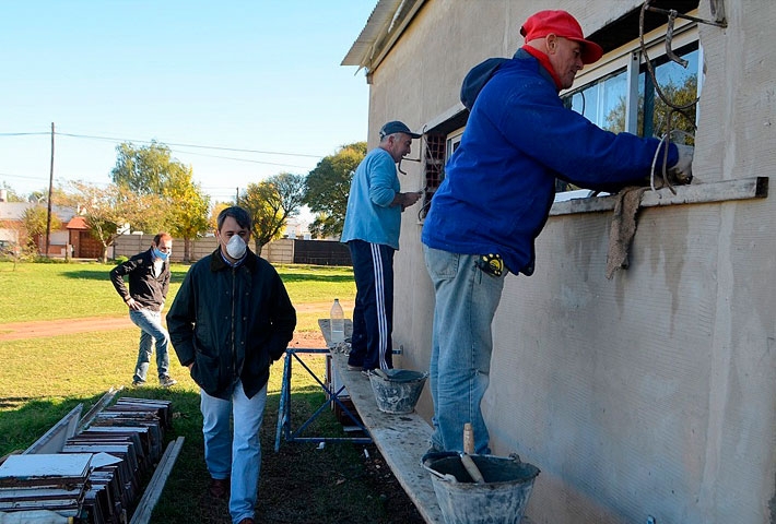 Pugnaloni avanza con la obra del Hospital