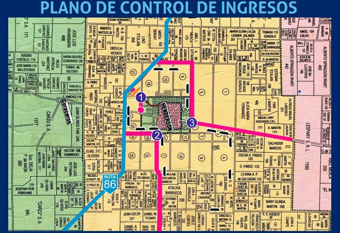 Pugnaloni cambió el control de accesos a la ciudad
