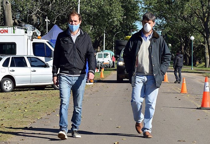 Pugnaloni se reunió con autoridades policiales