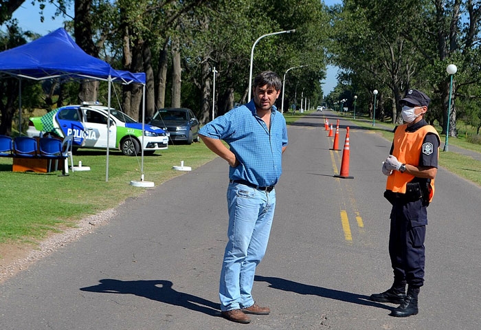 Pugnaloni supervisa los accesos