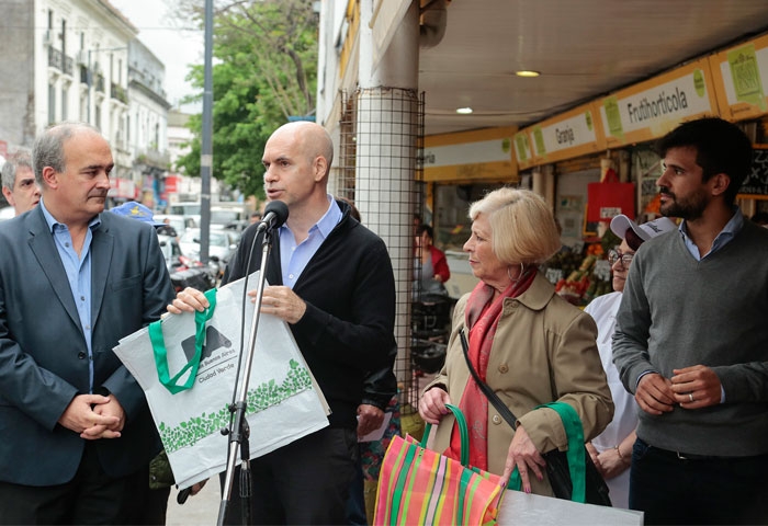 Rodríguez Larreta lanzó el programa Ecobolsas