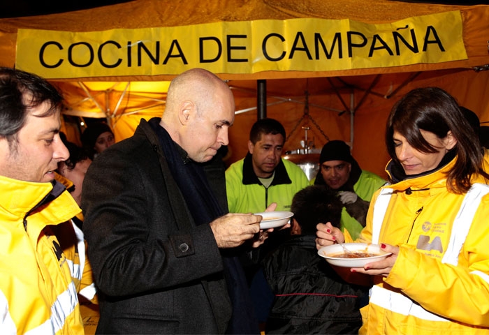 Rodríguez Larreta participó del Operativo Frío