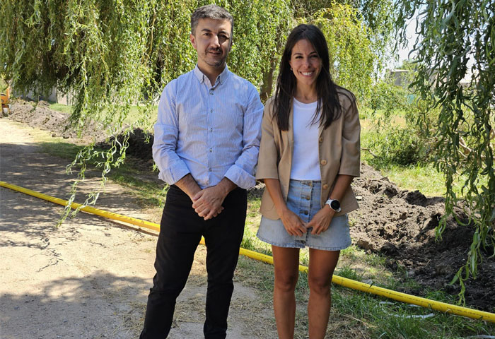 Rodríguez visitó la obra de gas en Barrial Alto