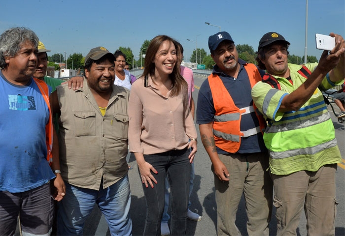 Vidal inauguró un puente en Tigre